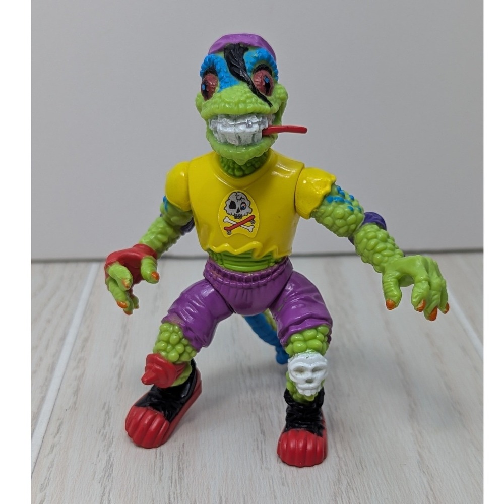 TMNT Vintage Teenage Mutant Ninja Turtles Playmates Mondo Gecko Figure 1990